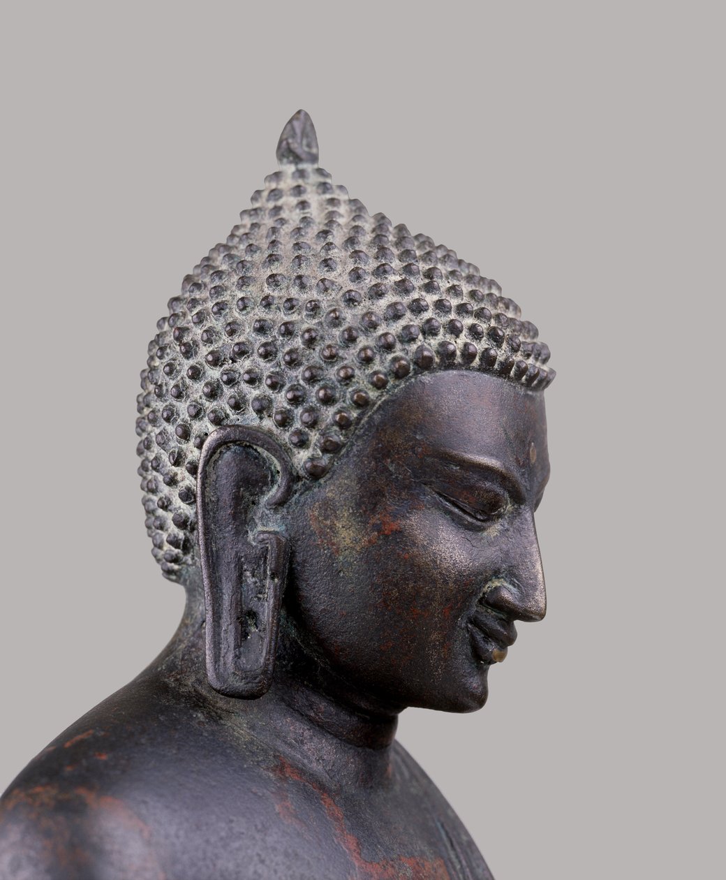 Buddha feje, klasszikus pogány stílusú (11-c14) (fém) alkotó: Burmese School