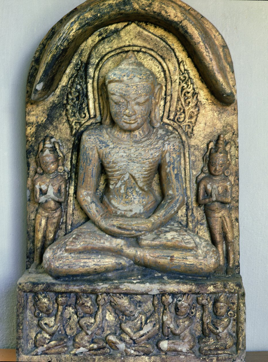 Ülő Buddha meditál alkotó: Burmese School