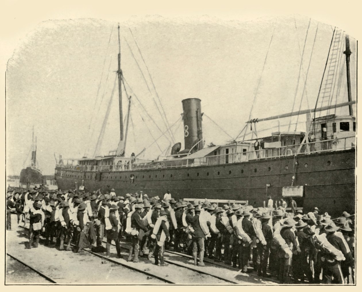 16. gyalogsági beszállás, spanyol-amerikai háború, 1898. június, 1899. alkotó: Burr McIntosh