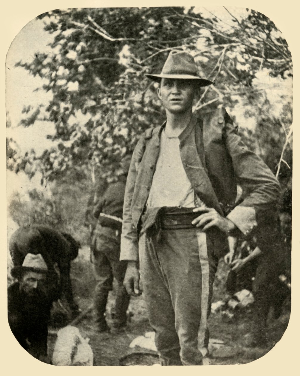 Hadnagy Day, K Troop Rough Riders...spanyol-amerikai háború, 1898. június, 1899. alkotó: Burr McIntosh
