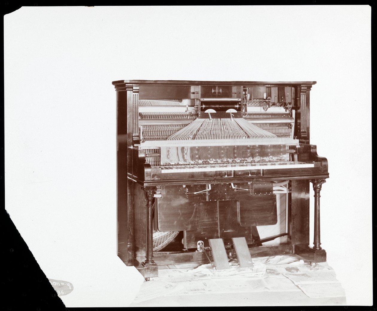 A Ricca and Son Piano Co. zongorajátéka, 1907 (ezüst zselatin nyomat) alkotó: Byron Company