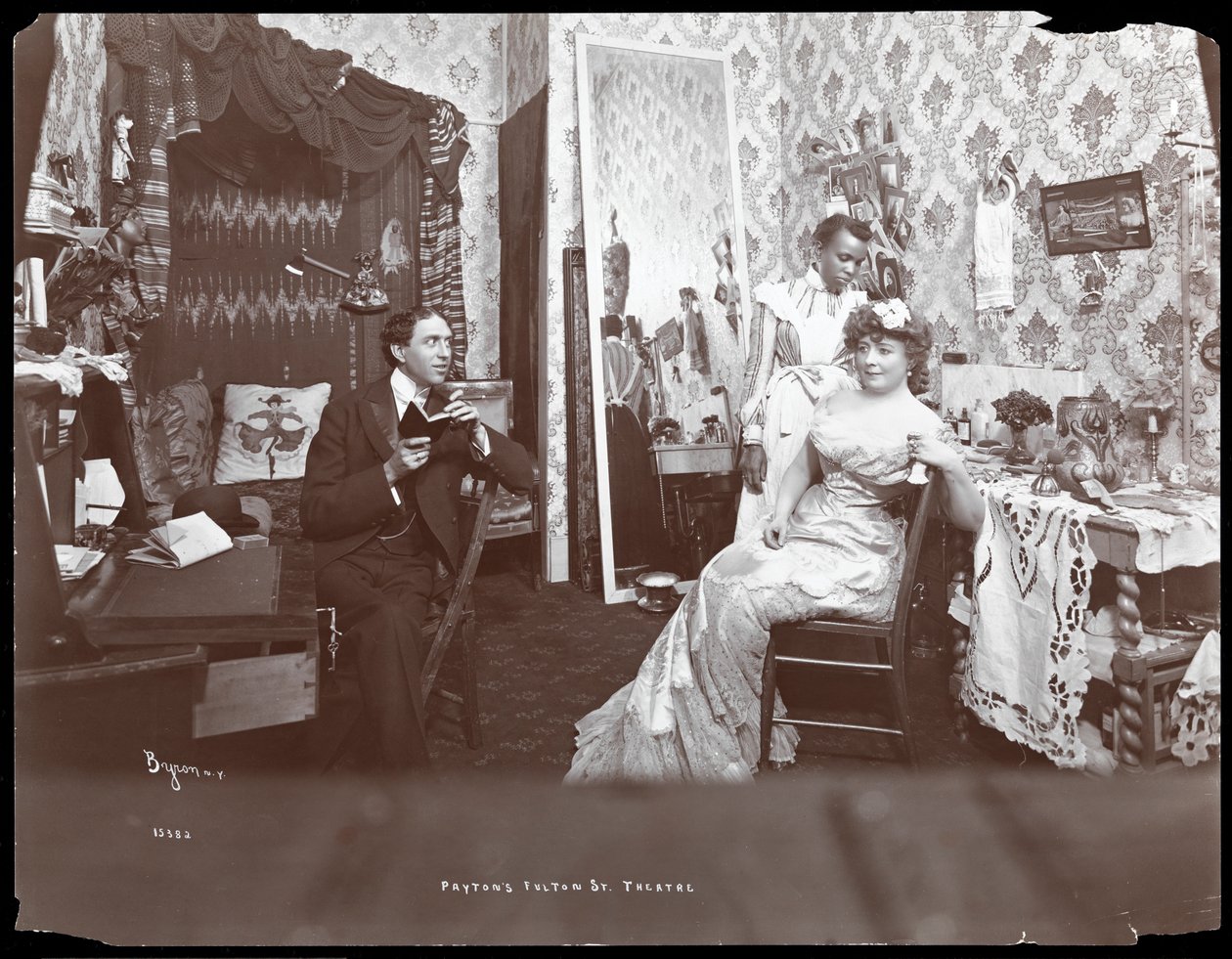 Corse Payton és felesége a Fulton Street Theatre-ben, New York, 1903 (ezüst zselatin nyomat) alkotó: Byron Company