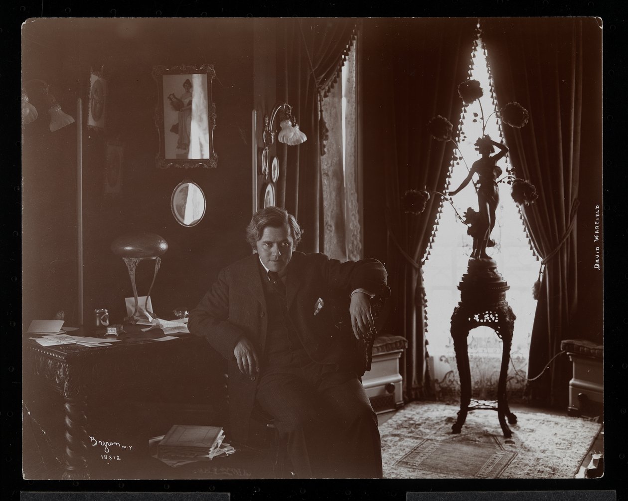 David Warfield, 1904-05 (ezüst zselatin nyomat) alkotó: Byron Company