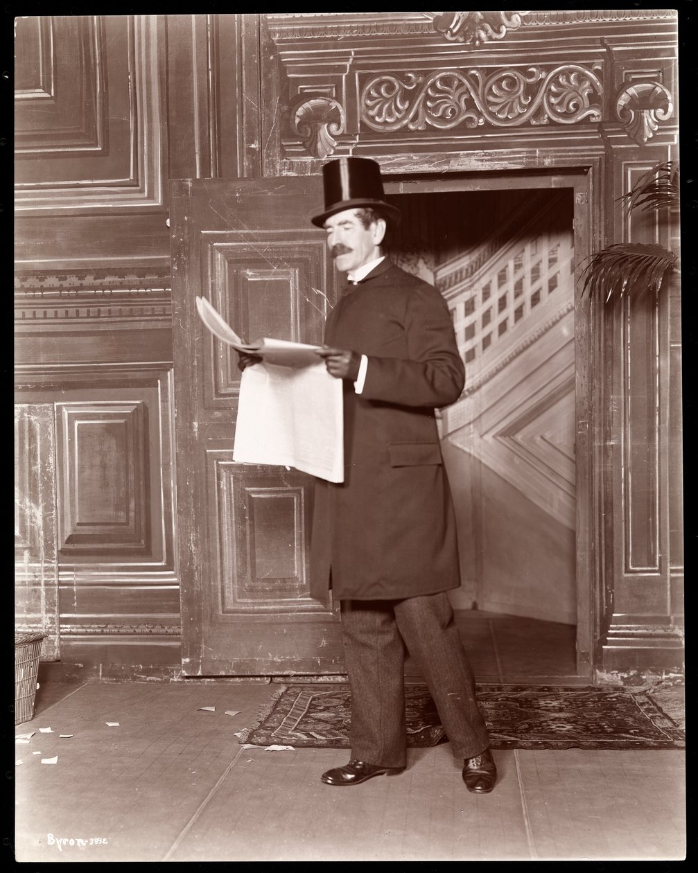 Illusztráció a „Detective Story du Jour”-hoz, 1898 körül (ezüst zselatin nyomat) alkotó: Byron Company