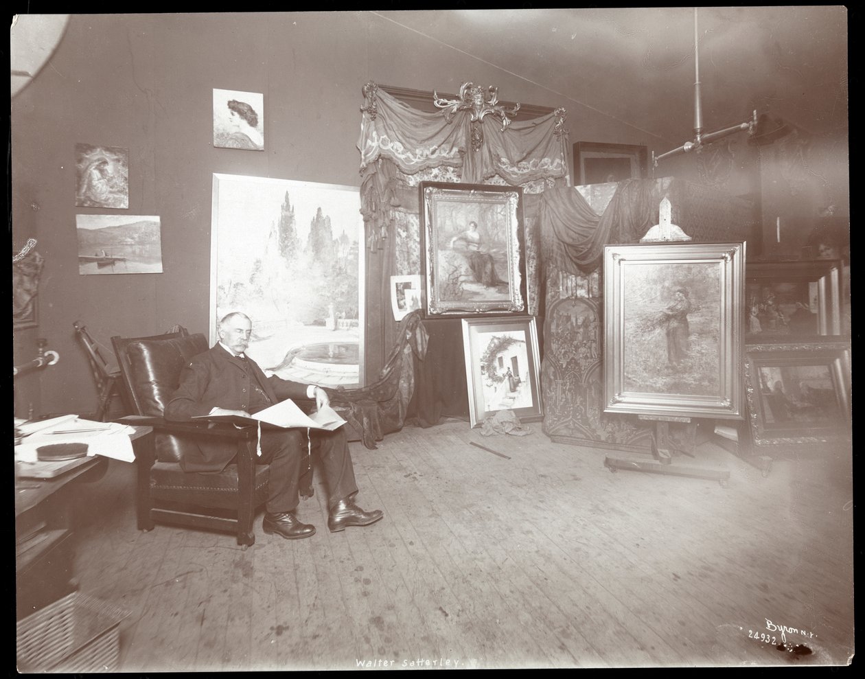Ira David Sankey, 1896-8 (ezüst zselatinos nyomat) alkotó: Byron Company