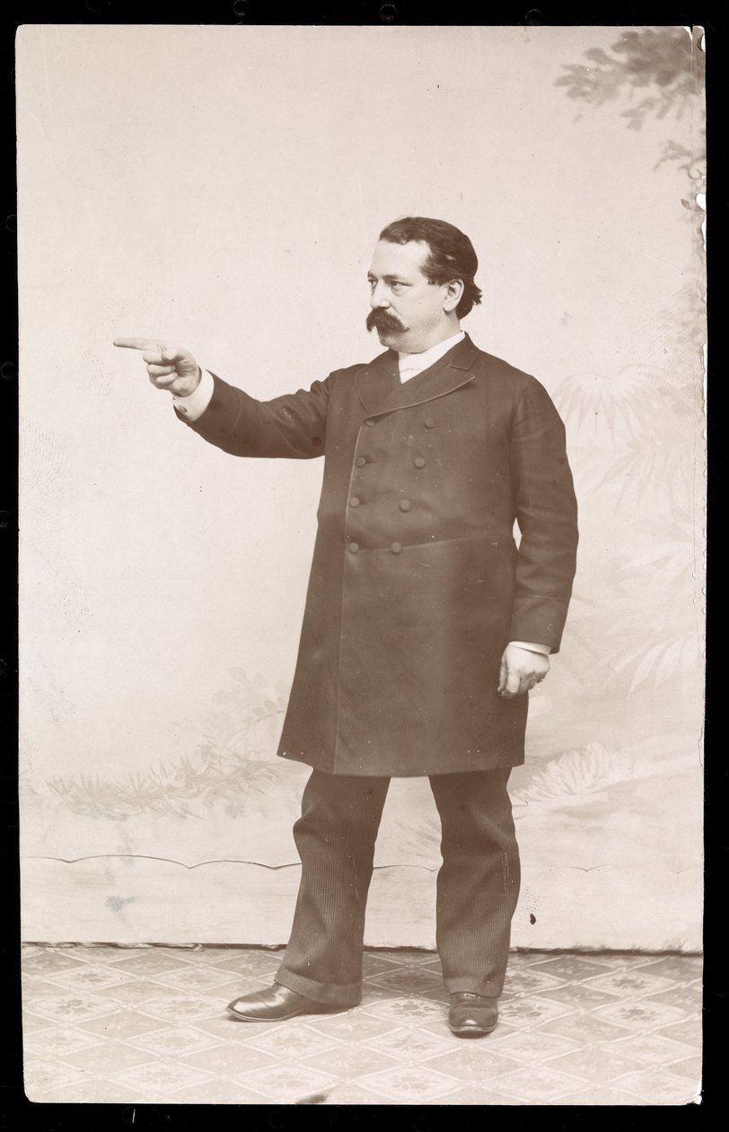 Samuel Gompers munkásvezér, 1893-1894 (ezüst zselatin nyomat) alkotó: Byron Company