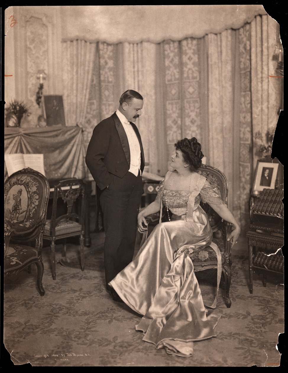 Mr. és Mrs. George Gould, 1908 (ezüst zselatin nyomat) alkotó: Byron Company