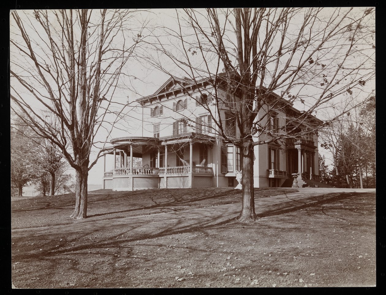 John Jacob Astor rezidenciája Rhinecliffben, New York államban, 1893-94 (ezüst zselatin nyomat) alkotó: Byron Company