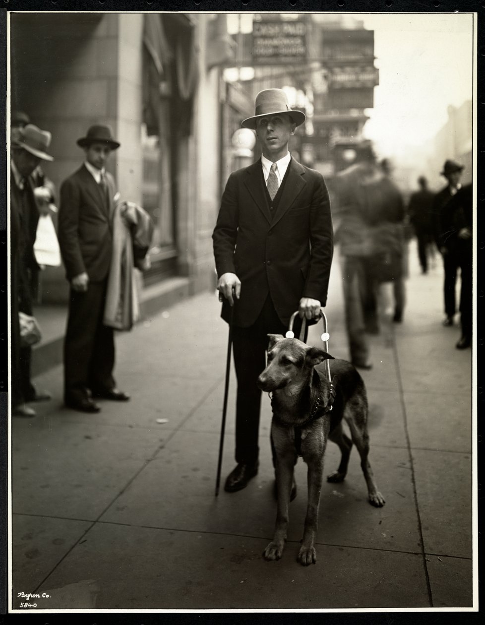 Mr. Himmel a New York-i Vakok Szövetségétől, 111 East 59th Street, rew York, 1930 (ezüst zselatin nyomat) alkotó: Byron Company