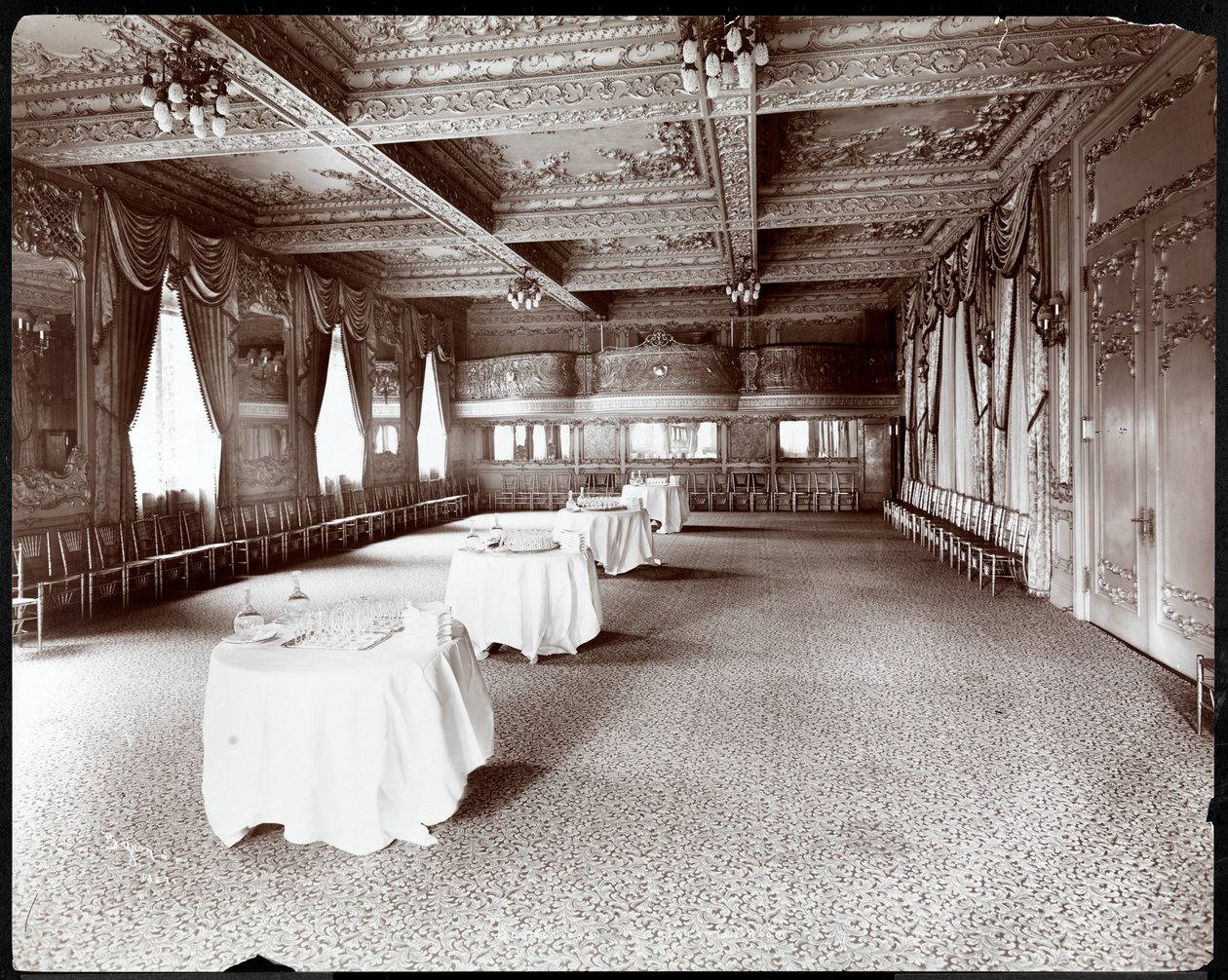 A Hotel Delmonico fogadószobája, 1902 (ezüst zselatin nyomat) alkotó: Byron Company