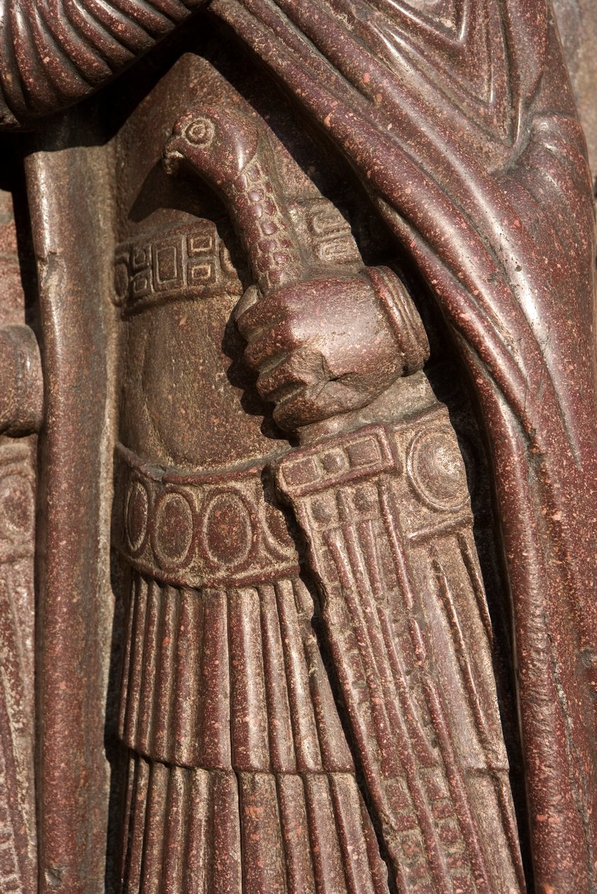 Részlet a Négy Tetrarcha portréjából, 300 körül (porfír) alkotó: Byzantine