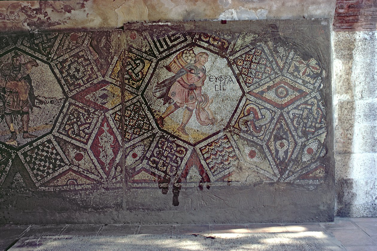 A folyók megszemélyesítései (mozaik) alkotó: Byzantine