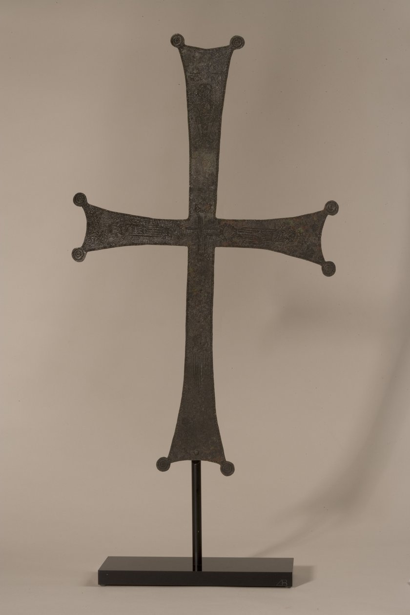Körmeneti kereszt metszett felirattal, Kr. u. 10-12. század (bronz) (lásd még 247951) alkotó: Byzantine