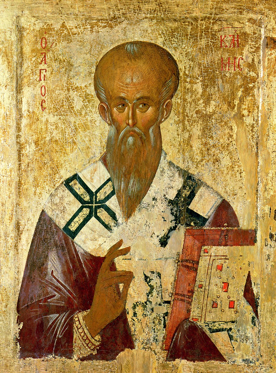 Szent Kelemen, 14-15. század (tempera a táblán) alkotó: Byzantine