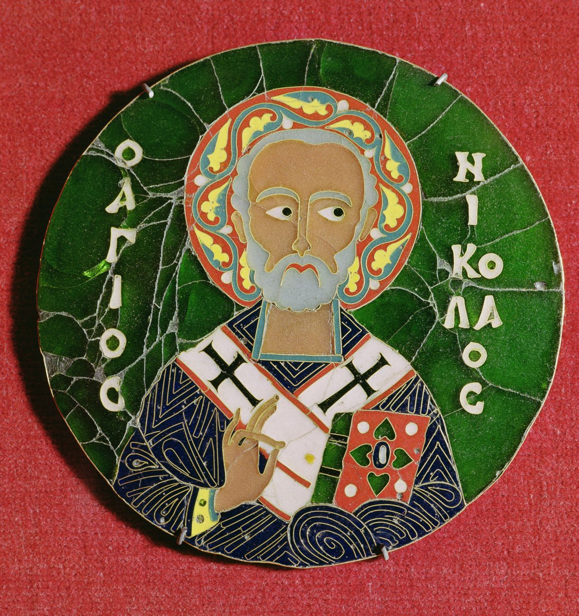 Szent Miklós (zománc) alkotó: Byzantine