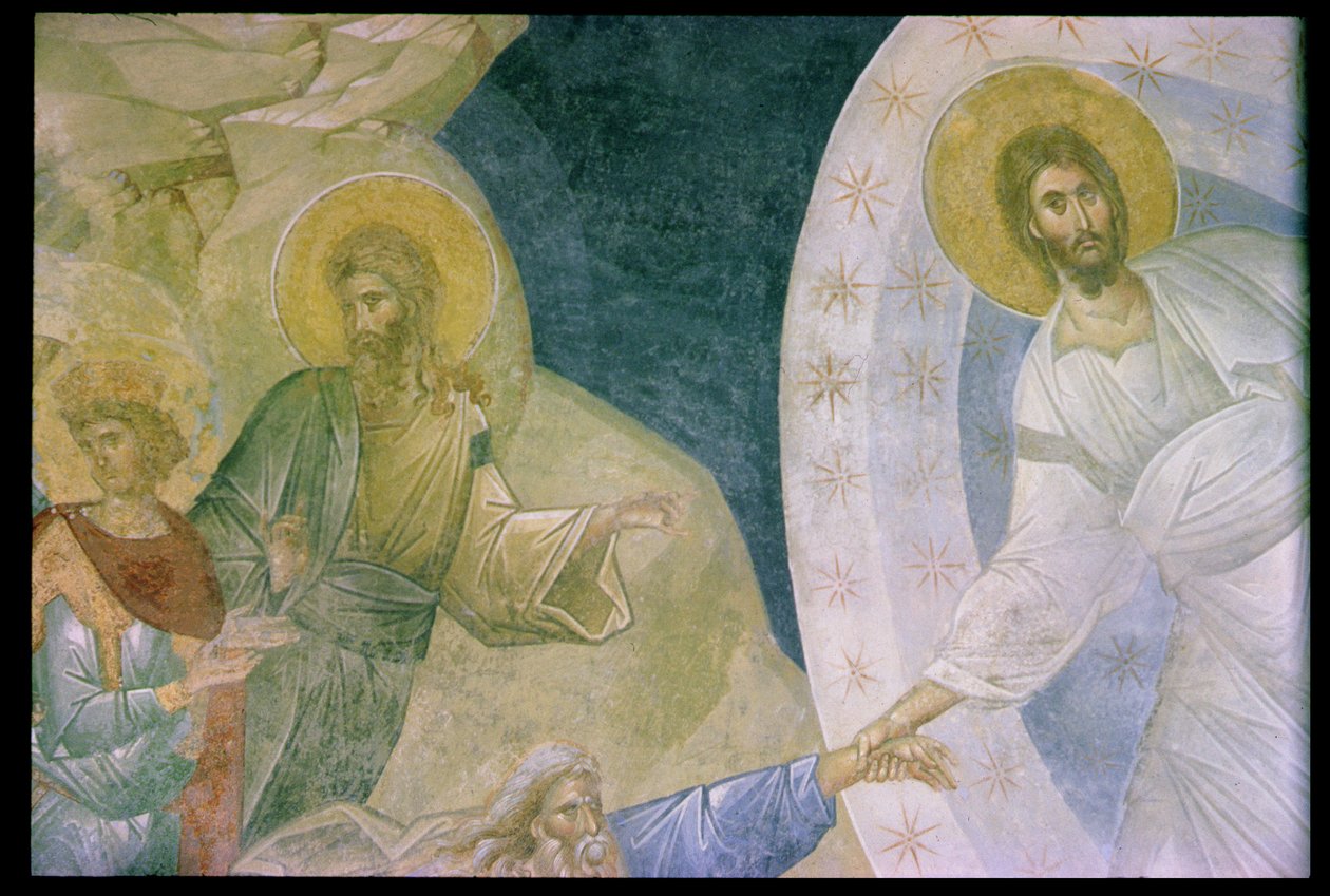 A Parecclesionon ábrázolt Anastasis a Chora kolostorból alkotó: Byzantine
