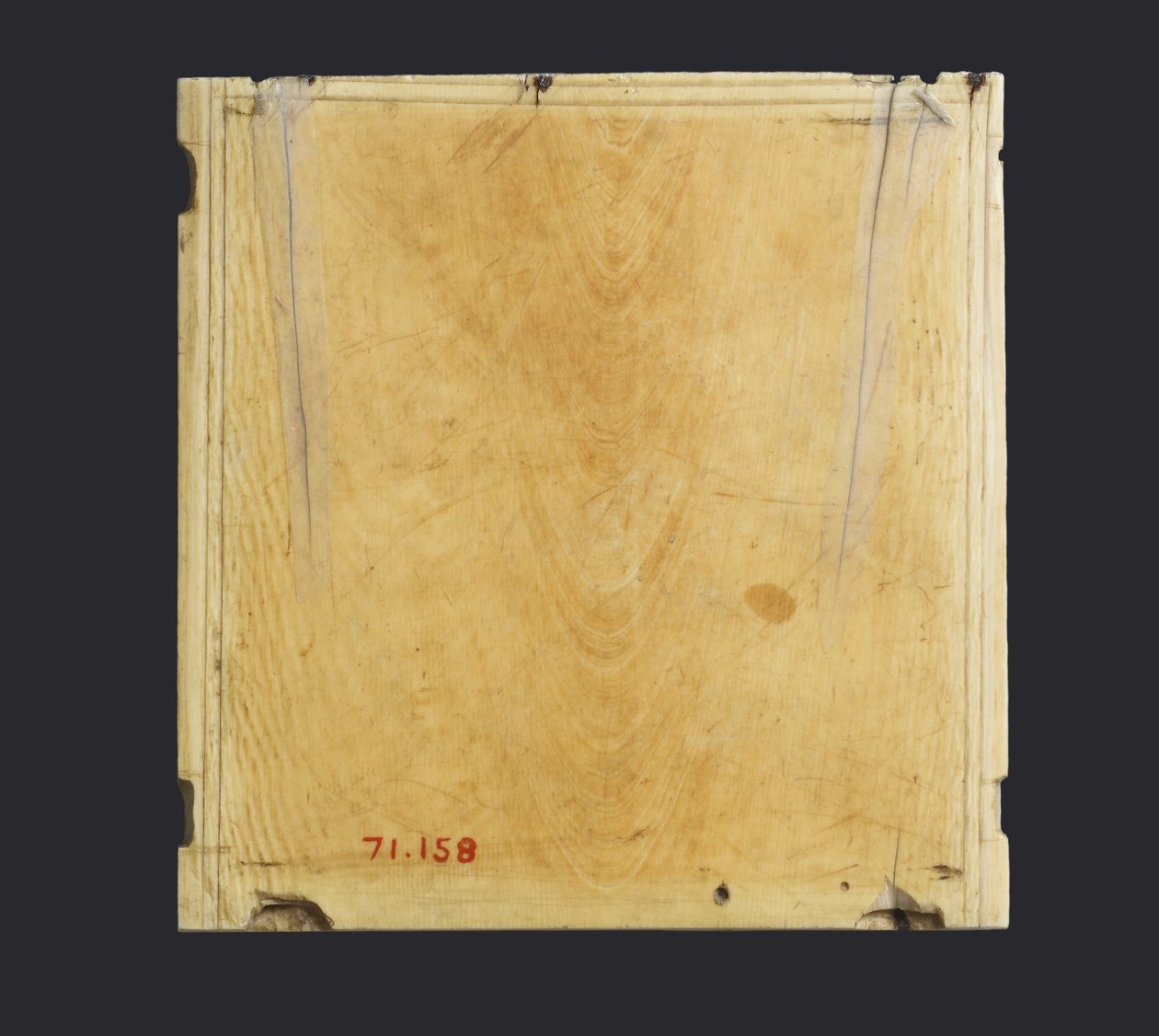 Triptichon Szűz és Gyermek szentekkel, a középső panel hátoldalának részlete elefántcsont lásd még: 957217-9 alkotó: Byzantine