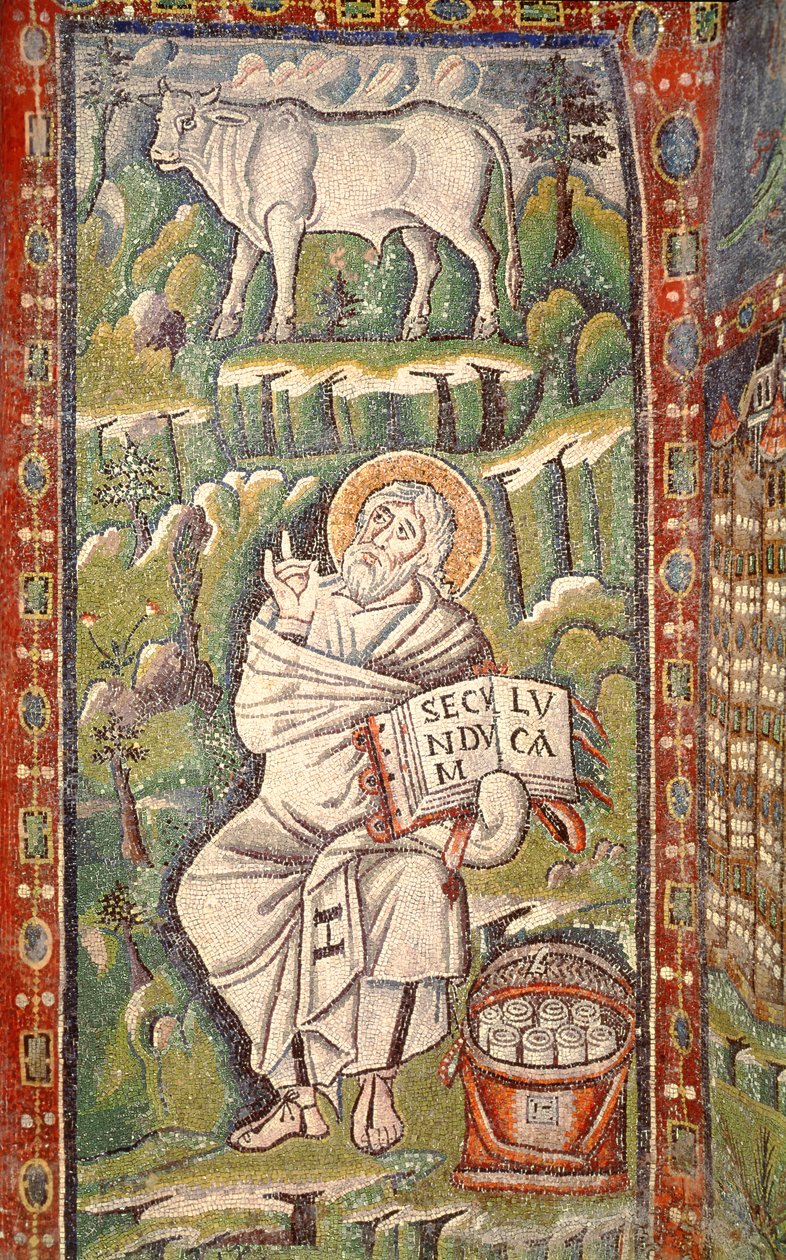 Szent Lukács evangélista (mozaik) alkotó: Byzantine School