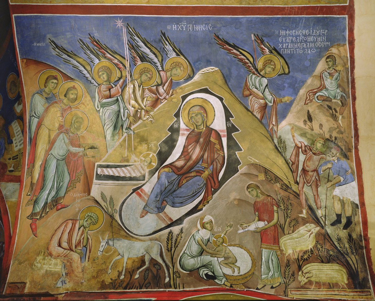 A mágusok imádása alkotó: Byzantine School