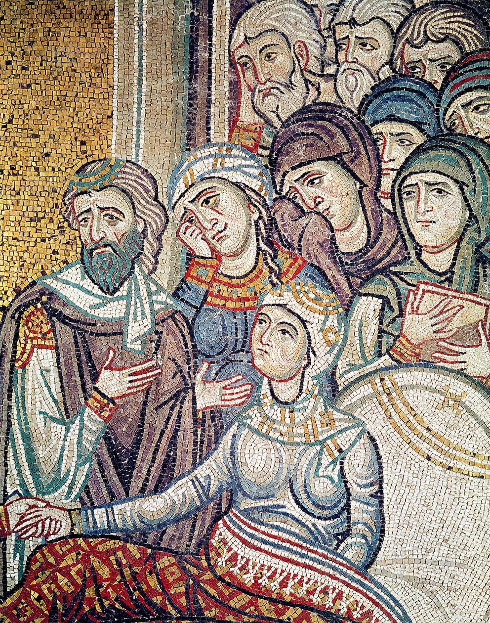 Jairus lányának felnevelése (mozaik) (részlet) alkotó: Byzantine School