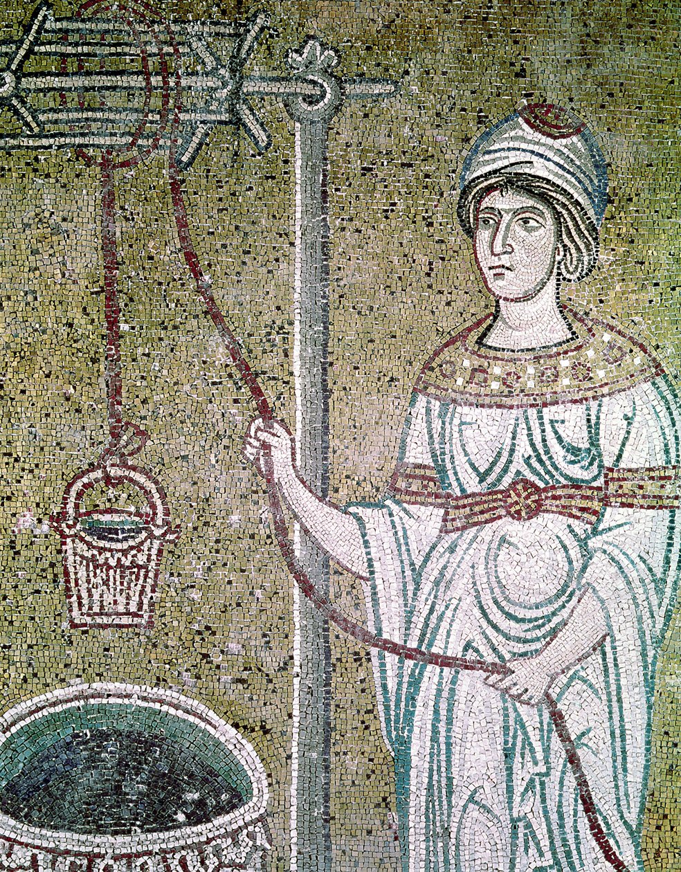 A szamáriai asszony (mozaik) alkotó: Byzantine School