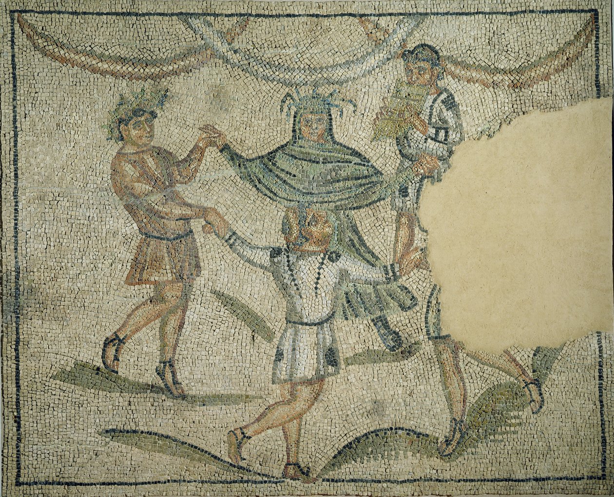 Az évszakok tánca (mozaik) alkotó: Byzantine School
