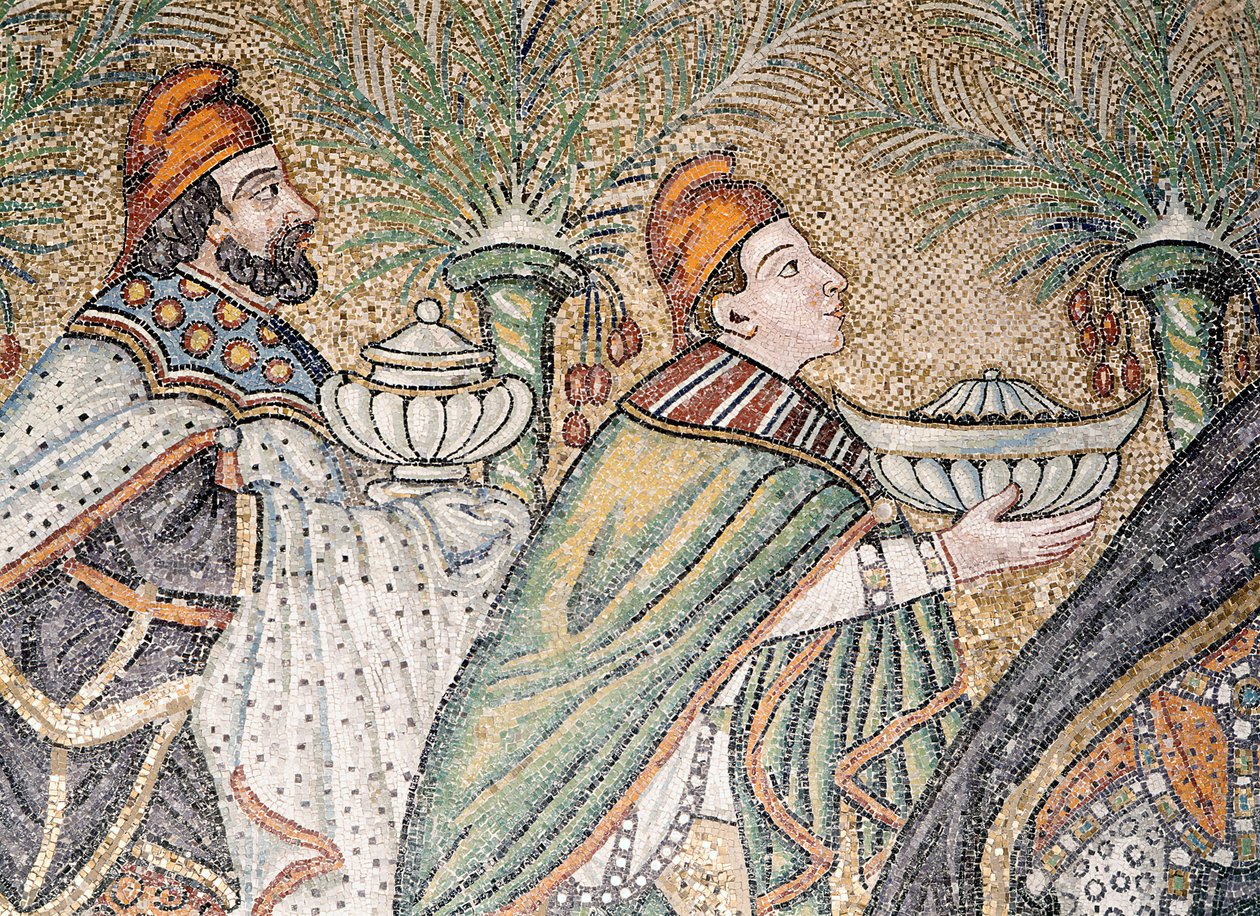 Two Magi (mozaik) (322564 részlet) alkotó: Byzantine School