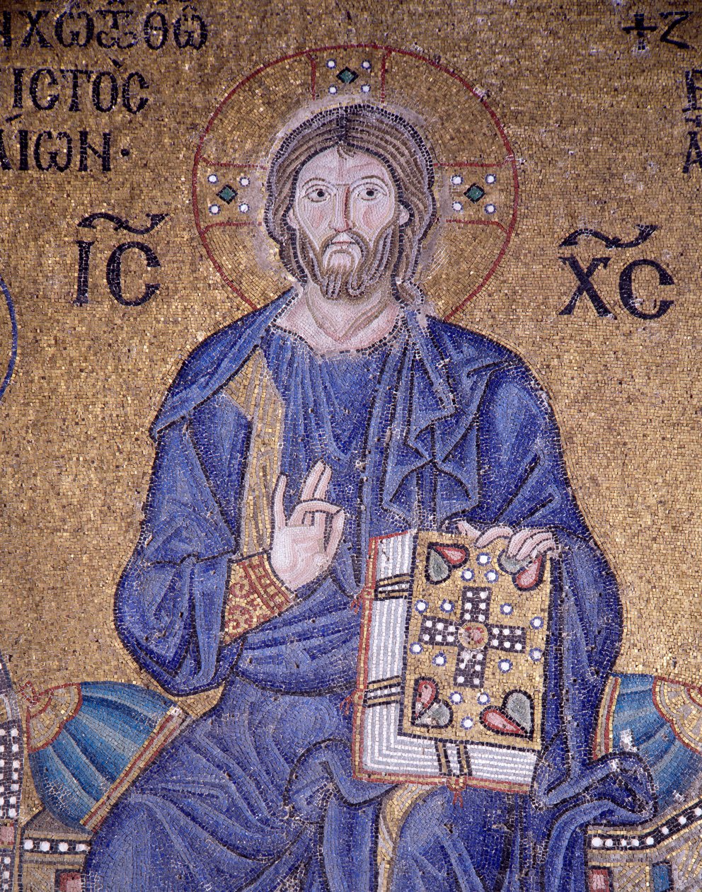 Pantokrátor Krisztus a Hagia Sophiában (mozaik) alkotó: Byzantine