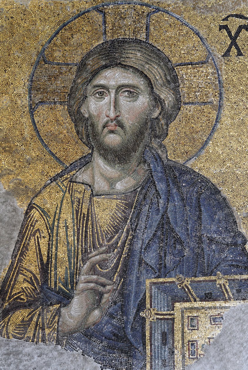 Pantokrátor Krisztus vagy Krisztus a dicsőségben, 1261 körül (mozaik) alkotó: Byzantine
