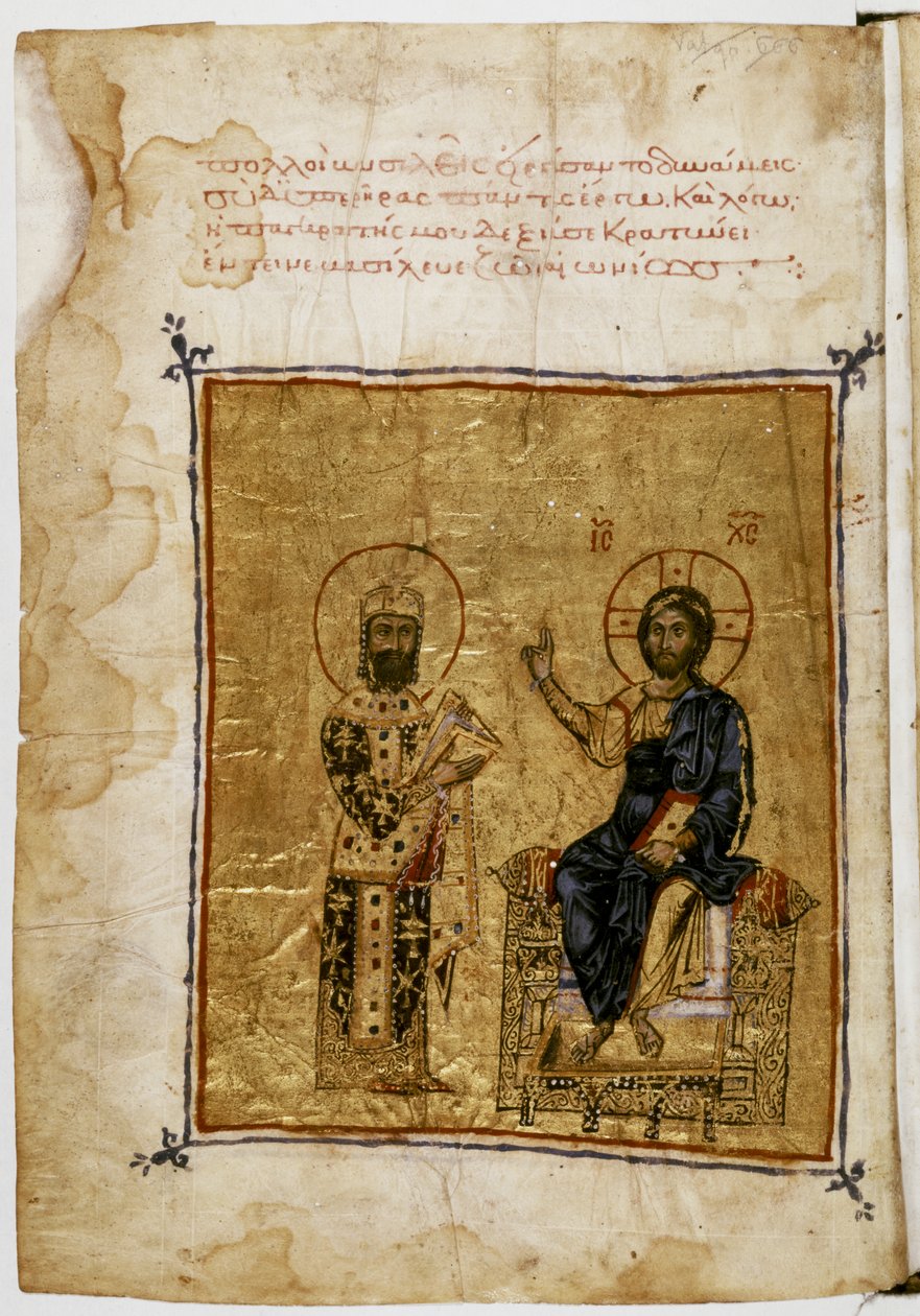 I. Alexiosz császár és Jézus Krisztus alkotó: Byzantine