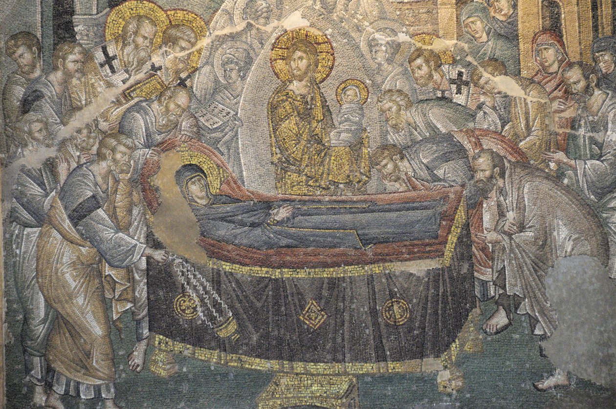 Freskó Szent Megváltó a Chora templomban (Kariye Camii), Isztambul, Törökország alkotó: Byzantine