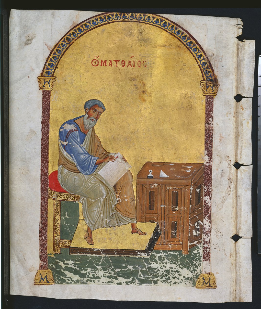 Levél egy szótárból Szent Mátéval, 1057-1063 alkotó: Byzantine