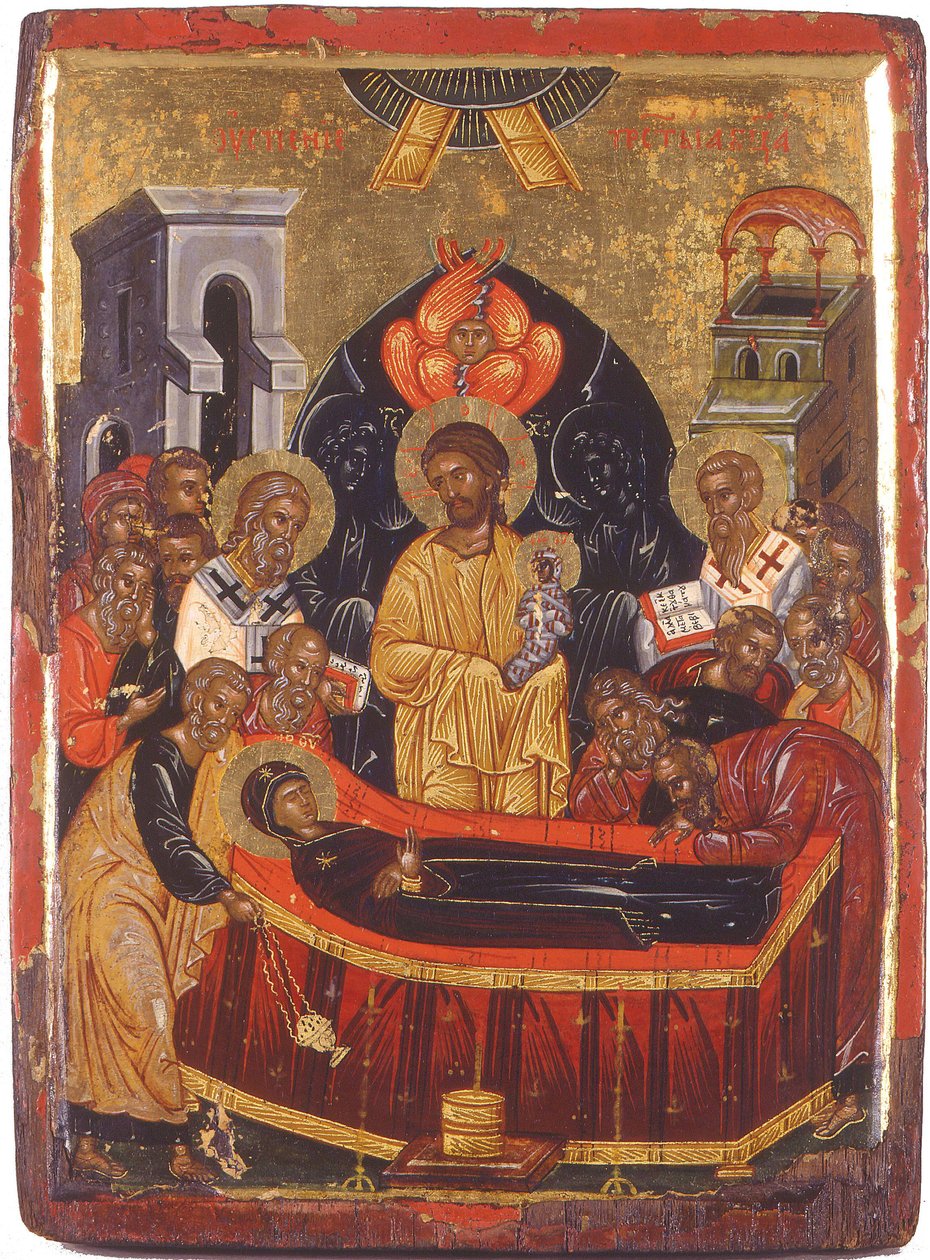 A Szűzanya elhunyta alkotó: Byzantine