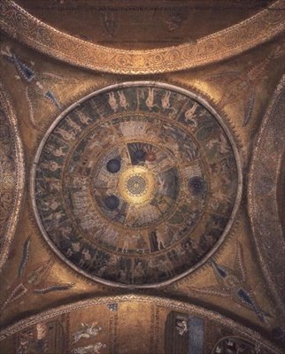 Alkotás az előcsarnok kupoláján (mozaik) alkotó: Byzantine Byzantine