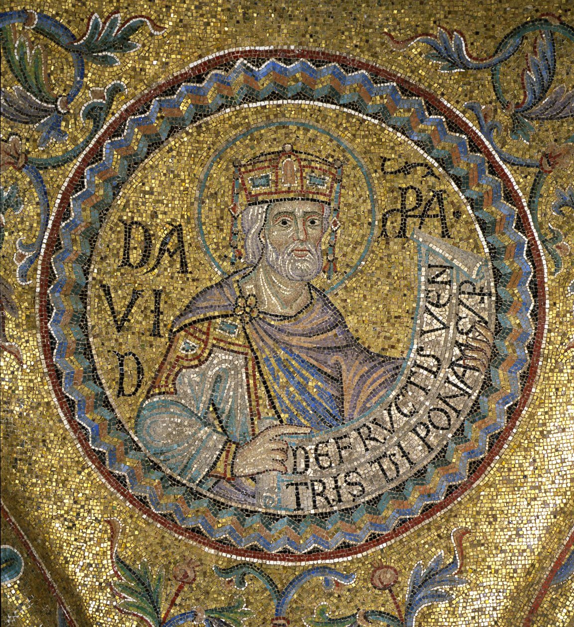 Dávid király belső mozaikok részlete a Szent Márk-bazilikában, 13. század alkotó: Byzantine Byzantine