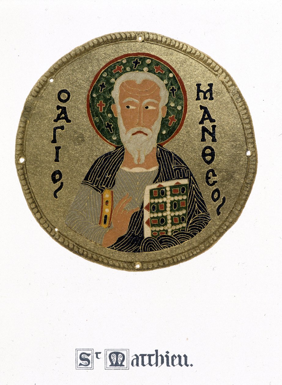 Saint Mathieu - N. Kondakow "" A bizánci zománcok története és emlékei" című könyvében alkotó: Byzantine Byzantine