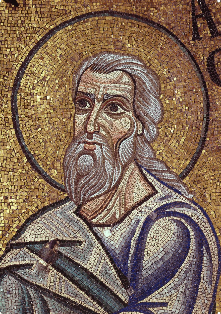 Habakuk próféta belső mozaikrészlet a Szent Márk-bazilikában, XII. század alkotó: Byzantine Byzantine
