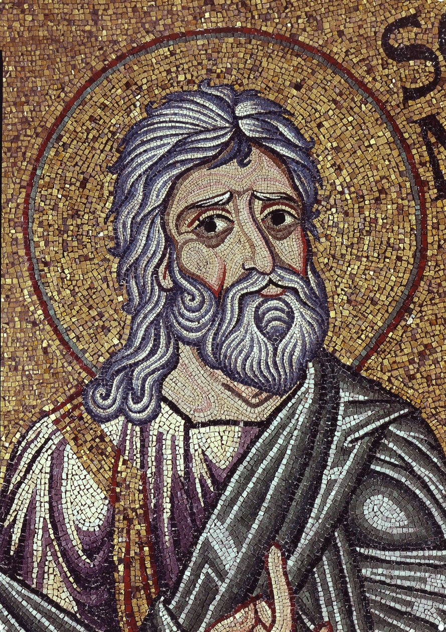 Zefániás próféta belső mozaikok részlete a Szent Márk-bazilikában, XII. század alkotó: Byzantine Byzantine