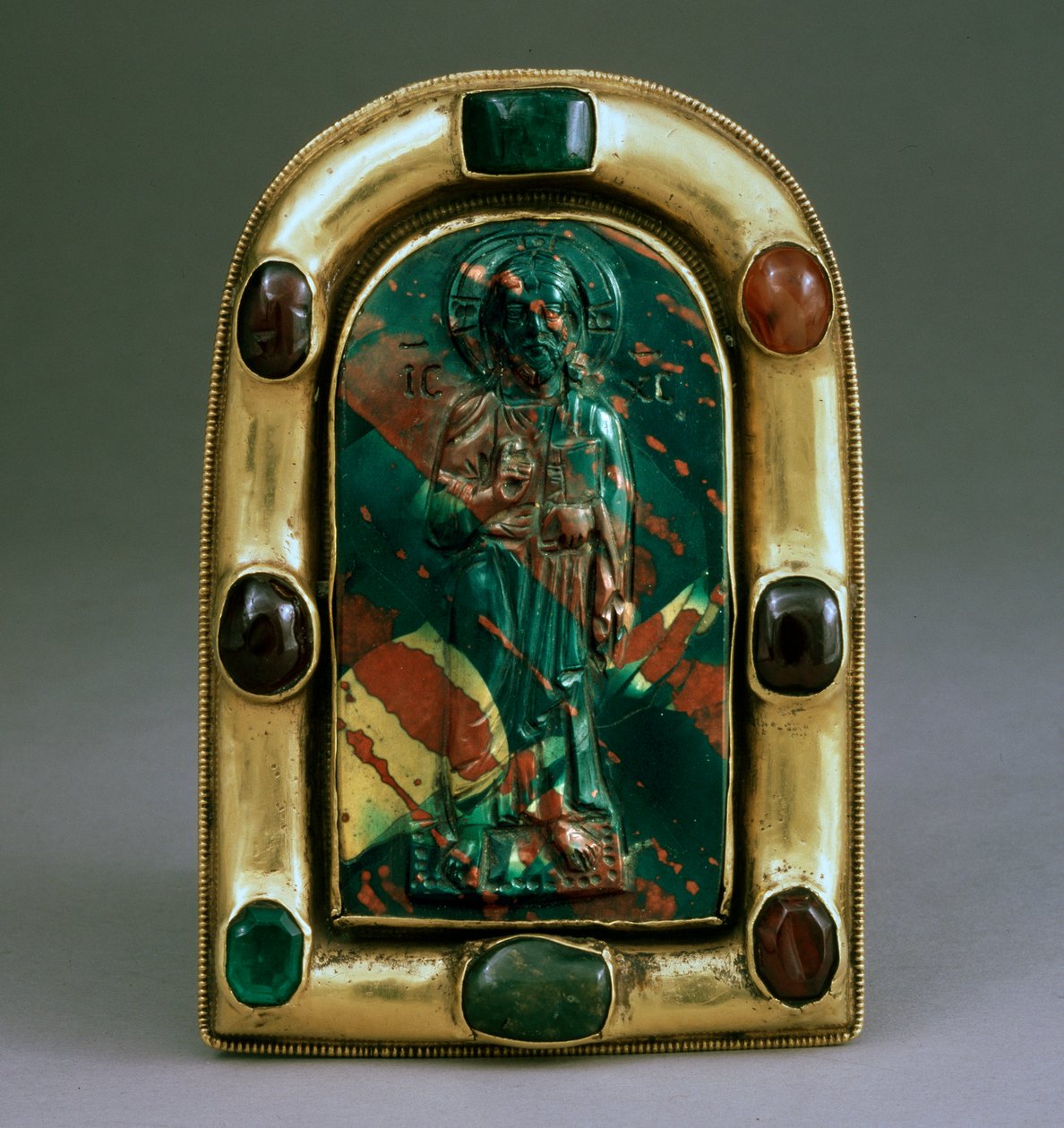 Cameo Krisztus áldásával, bizánci, 11. század alkotó: Byzantine Byzantine