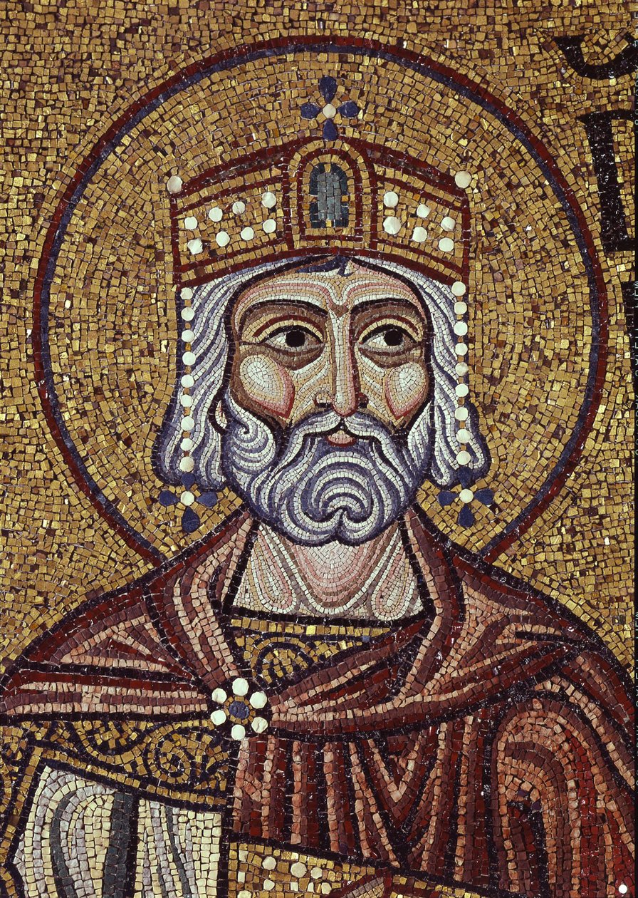 Dávid király belső mozaikok részlete a Szent Márk-bazilikában, 12. század alkotó: Byzantine Byzantine