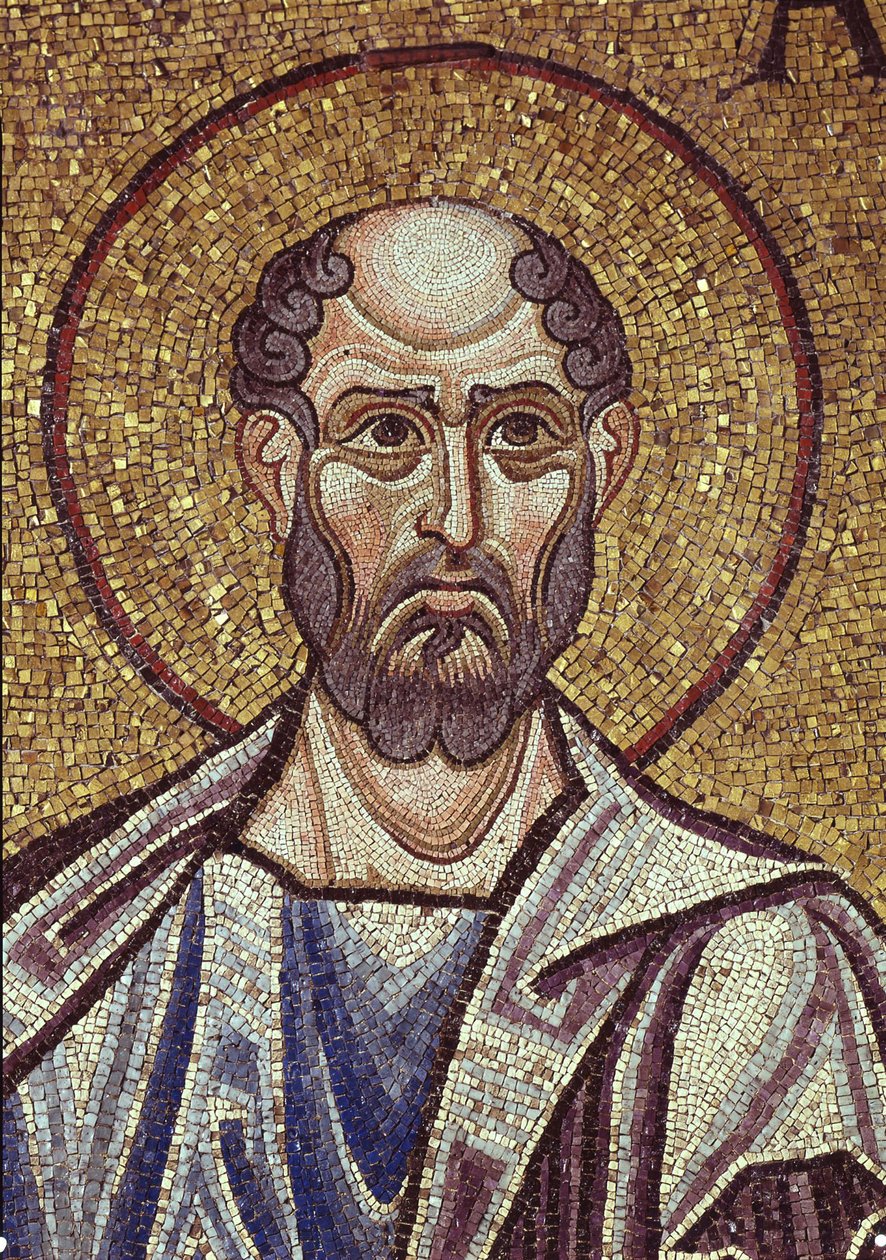 Obadiah próféta belső mozaikok részlete a Szent Márk-bazilikában, XII. század alkotó: Byzantine Byzantine