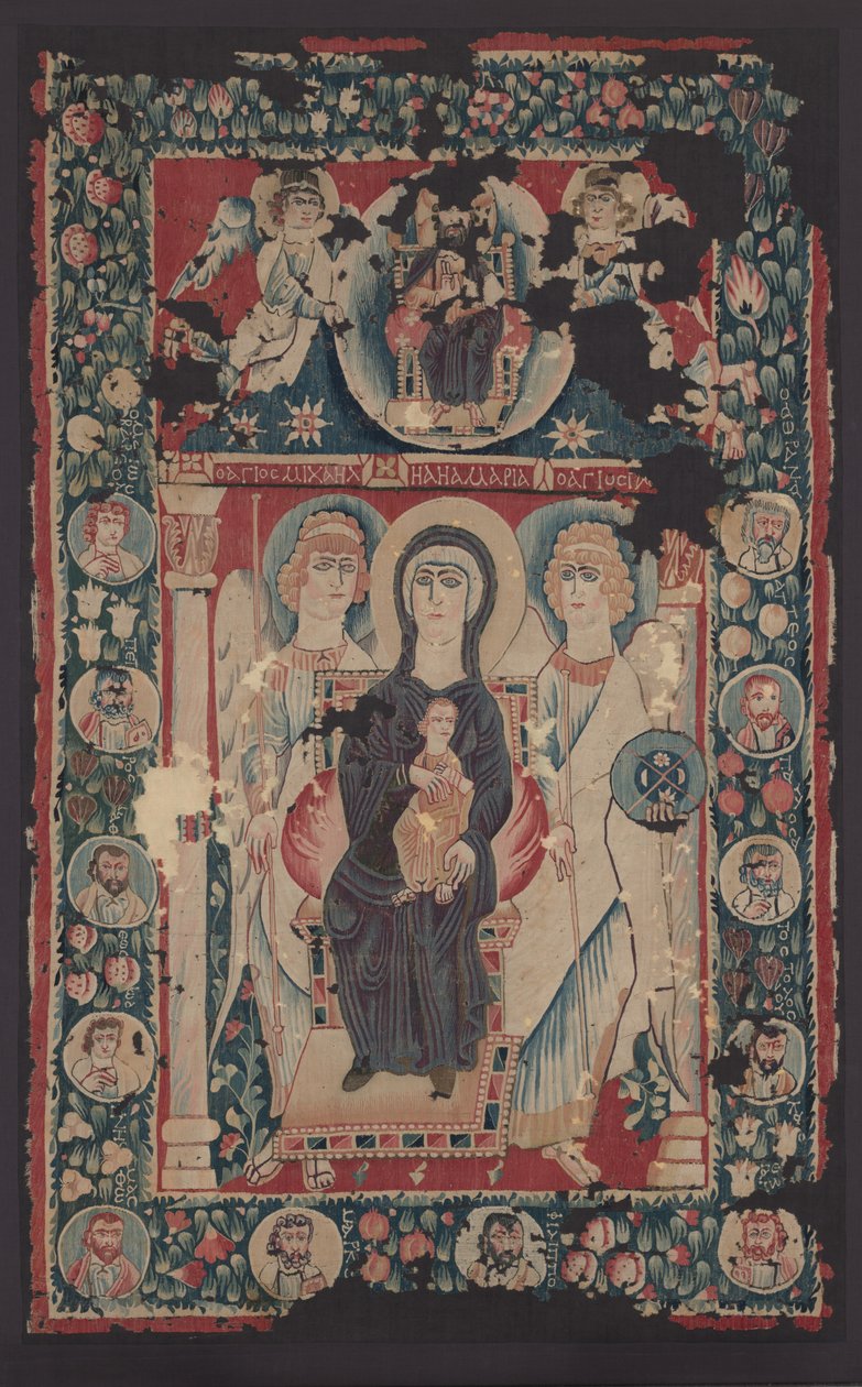 Szűz és gyermek ikonja, 500-as évek alkotó: Byzantine School
