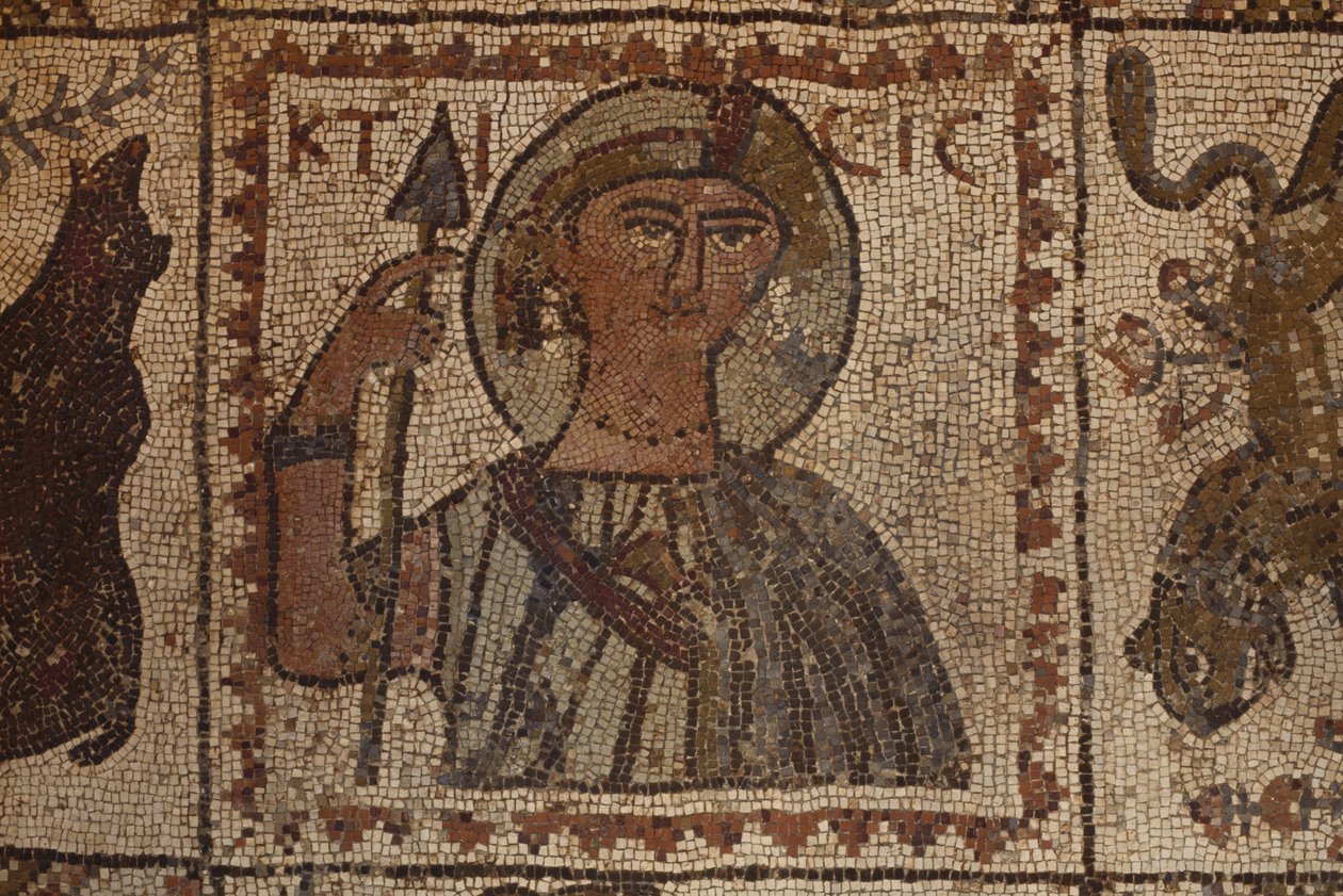 Egy méltóságos portré (mozaik) alkotó: Byzantine School
