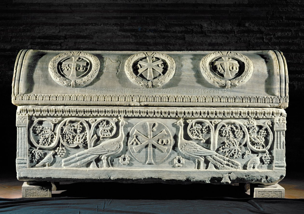 Theodore püspök szarkofágja (márvány) alkotó: Byzantine School