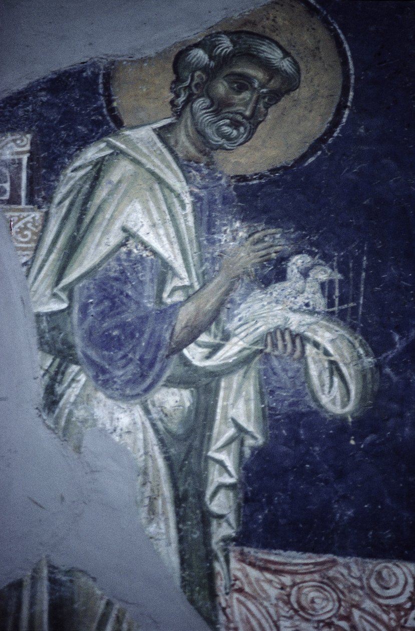 Szent József, egy részlet a Krisztus bemutatása a templomban, 1164 körül alkotó: Byzantine School