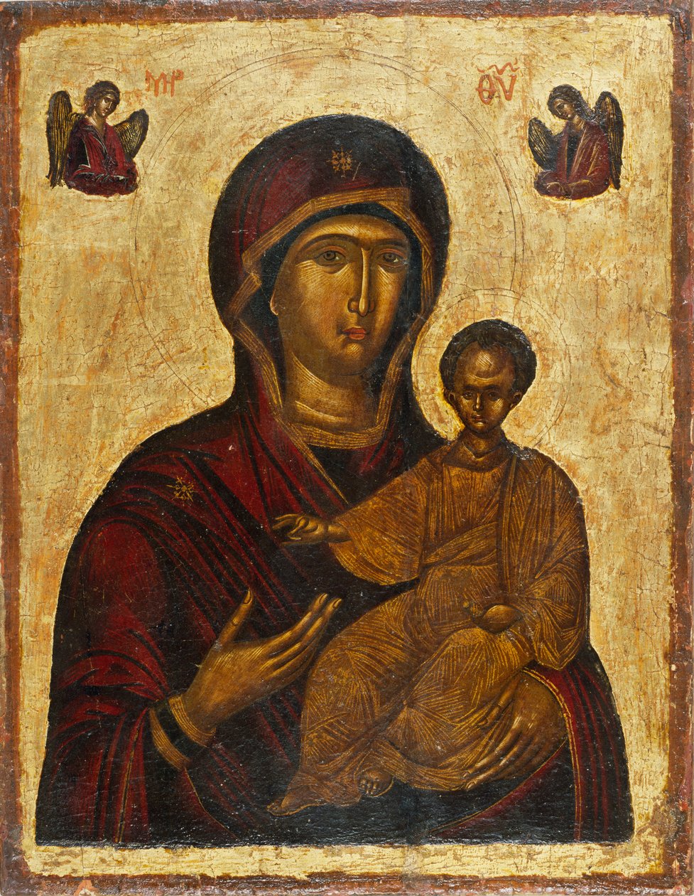 A szűz Hodegetria, 1500-as évek. alkotó: Byzantine icon.