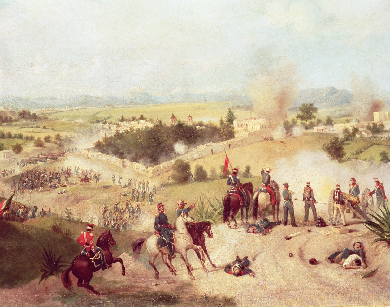 A Molino del Rey-i csata, 1847. szeptember 8 alkotó: C. Escalante