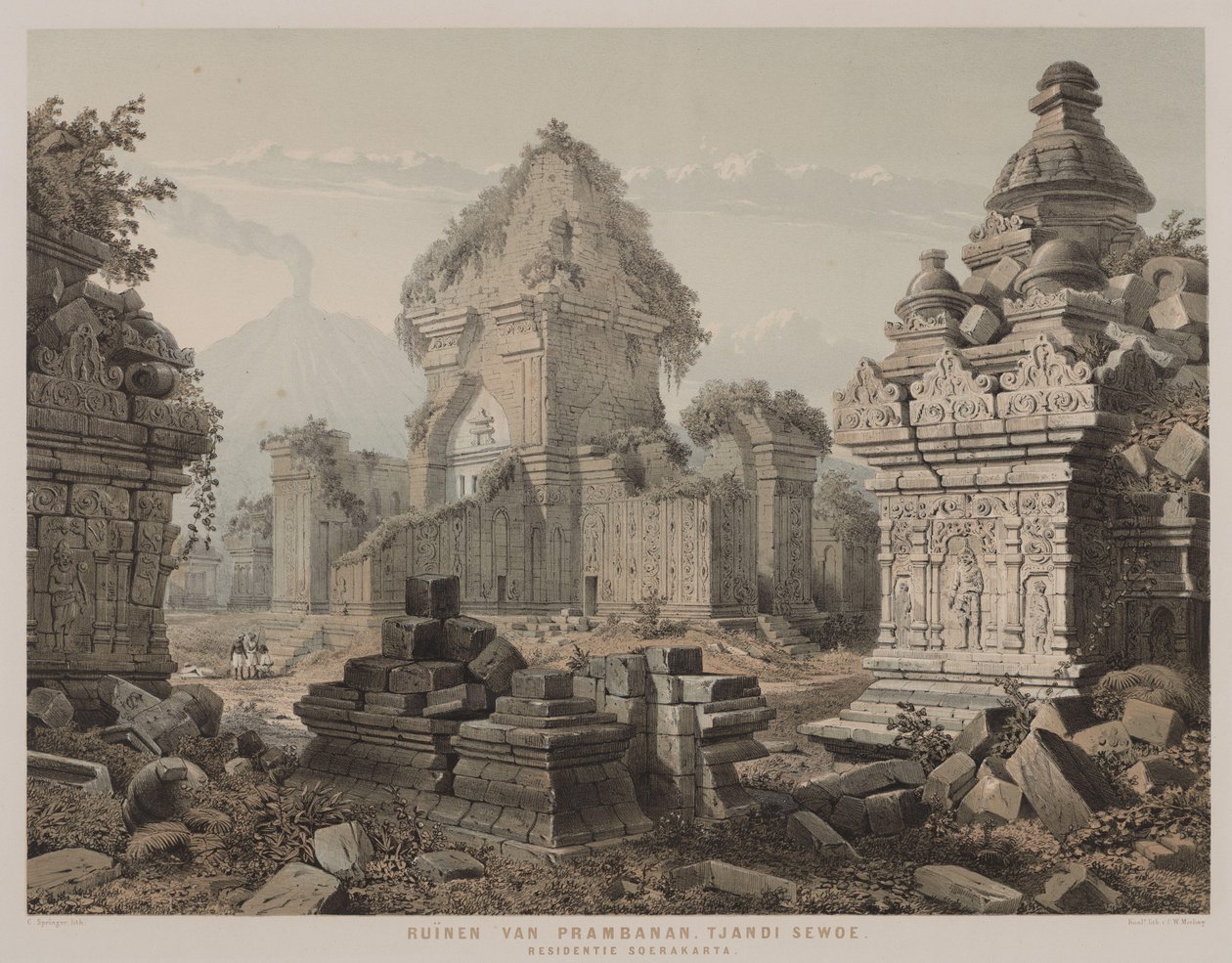 Prambanan romjai alkotó: C. Springer