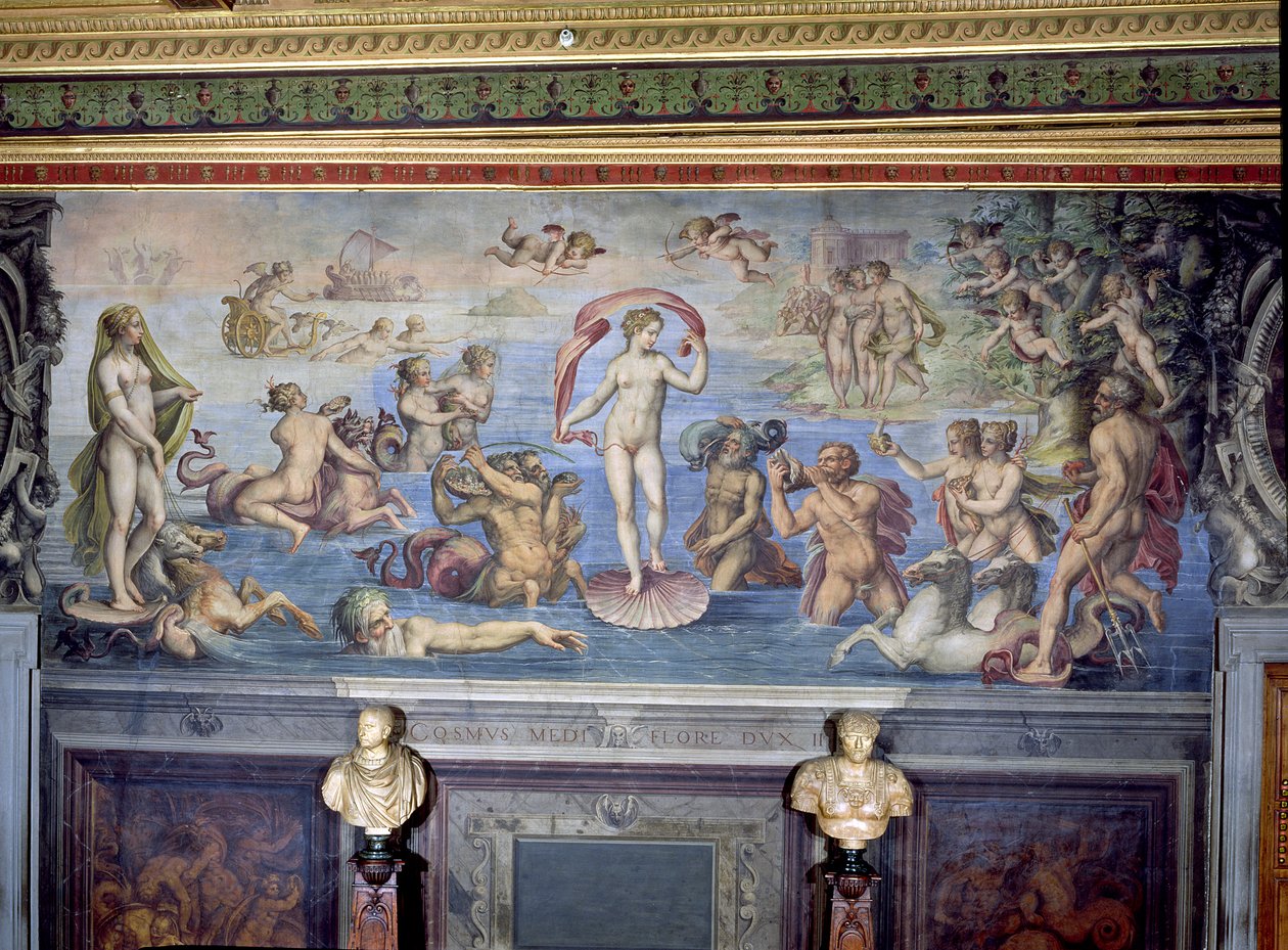 Vénusz születése, 1555 (a 82448-as részlet) alkotó: C. and Vasari, G. Gherardi