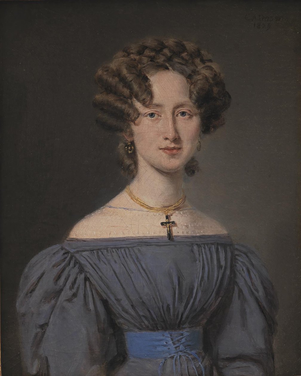 Cecilie Lønborg, 1830-ban házasodott össze Theodor Emil Ludvigsen hajóintendánssal alkotó: C.A. Jensen